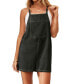 Women's Denim Square Neck Pocket Romper