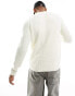 Only & Sons ribbed knit jumper in white