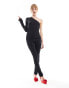 Noisy May one shoulder jumpsuit in black