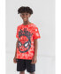 Boys Avengers Miles Morales Hulk Captain America Graphic T-Shirt French Terry Shorts Set Tie Dye to