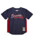 Mitchell Ness Men's John Smoltz Navy Atlanta Braves Cooperstown Collection Mesh Batting Practice Jersey