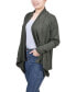 Women's Long Sleeve Ribbed Cardigan