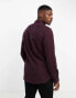 French Connection long sleeve gingham shirt in burgundy