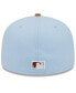 Men's Light Blue/Brown Oakland Athletics Spring Color Basic Two-Tone 59FIFTY Fitted Hat