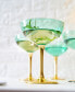 Art Deco Coupe Glasses, Set of 4