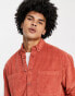 ASOS DESIGN 90s oversized cord shirt in vintage washed rust