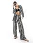 ONLY oversized shirt co-ord in black and white stripe