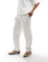 ASOS DESIGN smart oversized tapered trousers in white