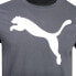 Puma Essential Cat Logo Crew Neck Short Sleeve T-Shirt Mens Grey Casual Tops 67