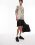 Футболка man Oversize in Ecru Stripes