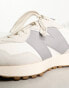 New Balance 327 trainers in white & grey