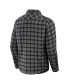 Men's NFL x Darius Rucker Collection by Gray Washington Commanders Flannel Long Sleeve Button-Up Shirt