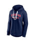 Women's Navy New England Revolution Lineup Pullover Hoodie