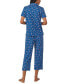 Women's 2-Pc. Printed Capri Pajamas Set