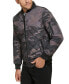 Men's Quilted Baseball Jacket with Rib-Knit Trim