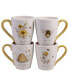 Bee Sweet 4-Pc. Mugs asst.