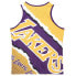 Mitchell & Ness Jumbotron 2.0 Sublimated Crew Neck Tank Top Mens Purple Casual