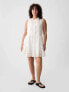 Eyelet Mini Shirtdress