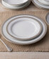 Crestwood Platinum Set of 4 Dinner Plates, Service For 4