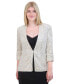 Women's Collarless Long-Sleeve Sequin Jacket