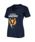 Women's Navy Las Vegas Aviators Performance V-Neck T-shirt