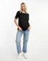 Threadbare Maternity 2 pack nursing top in black and grey