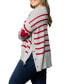 Women's Plus Size Heart on Your Sleeve Crew Neck Sweater