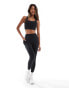 ASOS 4505 Icon zip front high support sports bra in black