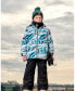 Toddler Boys Two Piece Snowsuit Printed Glaciers And Black - Toddler|Child