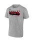 Men's Heather Gray San Francisco 49ers 2023 NFC Champions Two-Sided Roster Big and Tall T-shirt