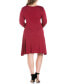 Women's Plus Size Flared Dress