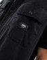 Vans smith shirt with pockets in black