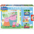 EDUCA BORRAS Peppa Pig Progressive 6-9-12-16 Pieces