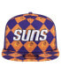 Men's Purple Phoenix Suns Seeing Diamonds A-Frame Trucker 9FIFTY Snapback Hat