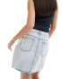 Vero Moda denim mini skort in light blue