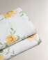 Sunflower print flat sheet