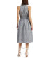 Women's JJ Striped Twist-Front Midi Dress