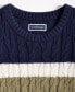 Men's Colorblocked Cable Sweater, Created for Macy's