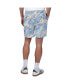 Men's Royal New York Giants Sandwashed Monstera Print Amphib Shorts