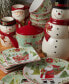 Joy of Christmas 18 oz 3-D Santa Mugs Set of 4