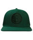 Men's Forest Green Brooklyn Nets Tonal Logo Snapback Hat