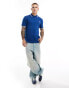 Fred Perry twin tipped polo shirt in royal blue