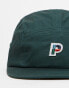 Parlez logan logo 5 panel cap in deep green