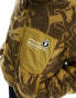 Aape By A Bathing Ape Now sherpa camo jacket in brown