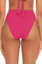 Becca by Rebecca Virtue 273078 Womens Sage High Waist Bikini Bottom Raspberry L