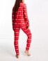 Loungeable Christmas pyjama set with noel print