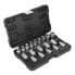 JBM Briefcase of 1/2´´ torx sockets and bits 19 pieces