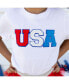 Little and Big Boys and Girls USA Patch Short Sleeve T-Shirt