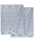 Textiles Alev Jacquard 2 Piece Turkish Cotton Hand Towels Set