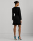 Women's Belted Stretch Jersey Dress